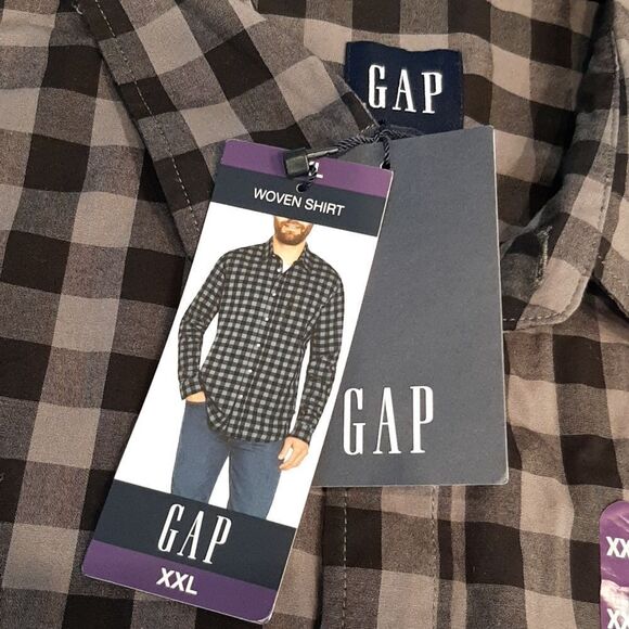 GAP Black and White Casual Button Down Shirt for Everyday Wear - Picture 2 of 7